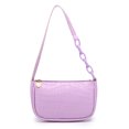 thumbnail image 1 of Crocodile Effect Retro Faux Leather Classic Clutch Shoulder Purse Handbag for Women, 1 of 5