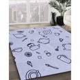 thumbnail image 3 of Ahgly Tapis Rectangulaire Lavable en Machine Intérieur Transitionnel Bleu Ciel, 5 Pieds x 8 Pieds, 3 of 7