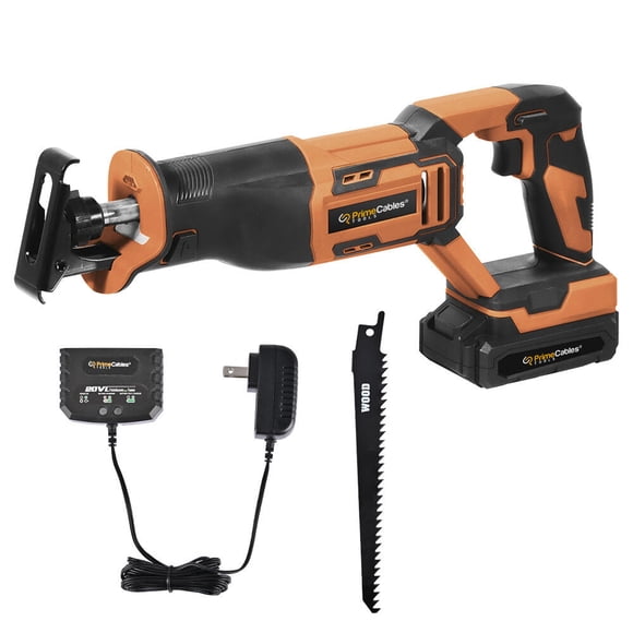 20V 7/8'' Max Cordless Reciprocating Saw with 2.0Ah Battery, Charger and 1 Saw Blade Kit for Wood & Metal Cutting