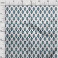 thumbnail image 2 of oneOone Polyester Lycra White Fabric Leaves & Floral Block Sewing Craft Projects Fabric Prints By Yard 56 Inch Wide, 2 of 4