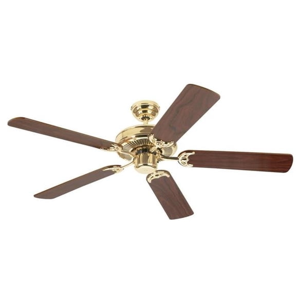 Westinghouse 36321 Contractors Choice Ventilateur de Plafond Intérieur en Laiton Poli de 52 Po