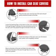 thumbnail image 4 of ORUYROP Car Seat Cover Protector Fun Wolf Pattern 2 Piece Fashion Front Cars Seats Covers Van SUV Sedan, 4 of 4