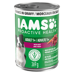 IAMS Proactive Health Boeuf, riz, carottes & Haricots verts Aliments pour chiens mouillés adultes