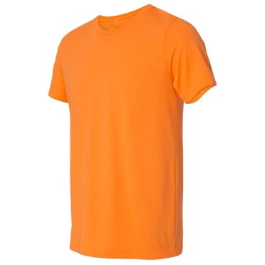 Gravity Threads Chemise Uni en Coton Poly Néon, Orange TG