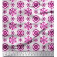 thumbnail image 1 of Soimoi Cotton Voile Fabric Snow Flakes Floral Print Sewing Fabric Yard 56 Inch Wide, 1 of 5