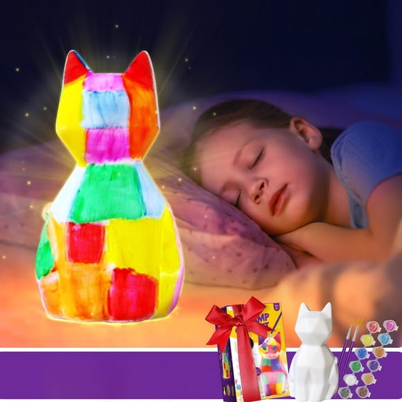 Paint Your Own Lamp Kit, Art Supplies Arts & Crafts Kit, Painting kit for Kids 6-12, Arts and Crafts for Kids Ages 8-12, Toys Girls Boy Birthday Gift Ages 3 4 5 6 7 8 9 10 11 12+