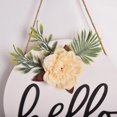 thumbnail image 2 of White Welcome Hello Door Sign for Front Door Farmhouse Decor  Wooden Sign 11.81in, 2 of 5