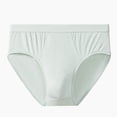 thumbnail image 1 of ylioge Mens Underwear Casual Solid Stretchy Mid Waisted Basic Breathable Briefs, 1 of 6
