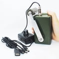 thumbnail image 1 of Portable Hand Crank Generator 30W Small Dynamo Outdoor Manual Emergency Phone Charger With 3-28V DC-DC Voltage Regulator ,Handy Bright, 1 of 7
