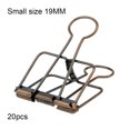 thumbnail image 3 of ziyahi 20 Pieces Metal Paper Clip Electroplated Solid Color Replacement Home School Examination Papers Clips Accessories Red Bronze 19mm, 3 of 5
