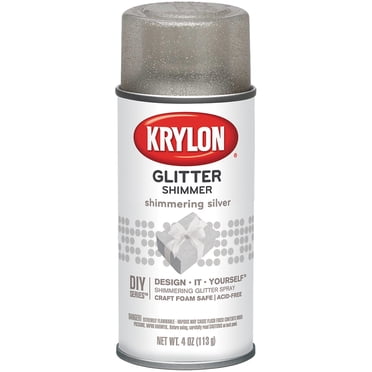 Glitter Aerosol Spray 4oz-Shimmering Silver