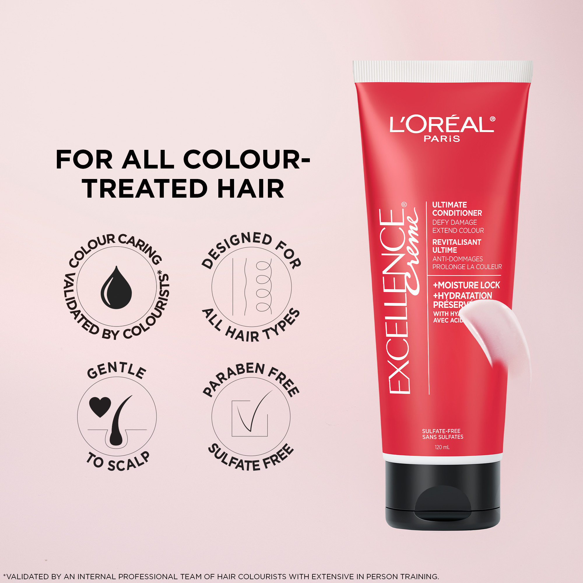 L'Oréal Paris Excellence Revitalisant Ultime Hydratation Préservée, Masque capillaire et Soin pour les cheveux, 120 ml