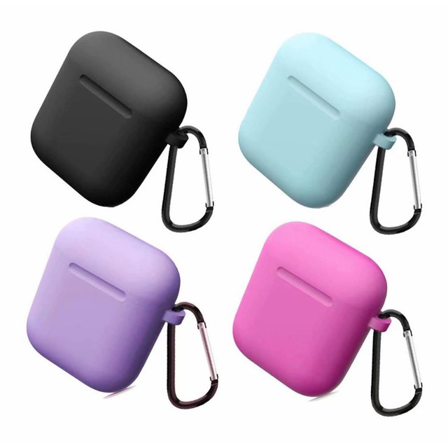 4 Pack Compatible Case Cover Silicone Protective Skin for Apple Airpod 1 2 Case
