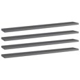thumbnail image 1 of vidaXL Bookshelf Boards 4 pcs High Gloss Grey 80x10x1.5 cm Engineered Wood, 1 of 4