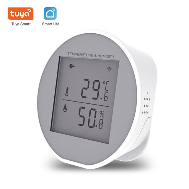 Moniteur de Température Intelligent WiFi Sans Fil Capteur de Température et d'Humidité Notification APP TUYA