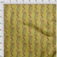 thumbnail image 4 of oneOone Cotton Poplin Lime Green Fabric Leaves Craft Projects Decor Fabric Printed By The Yard 56 Inch Wide, 4 of 4