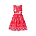 thumbnail image 1 of Robe Fille Noël Flocons de Neige Nouvel An Congé 6 Ans, 1 of 1