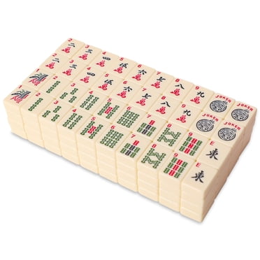 GUSTARIA Set of American Mahjong Tiles, 166 American Mah Jongg Tiles with Ivory Color(1.2â?,Tiles Only Set)