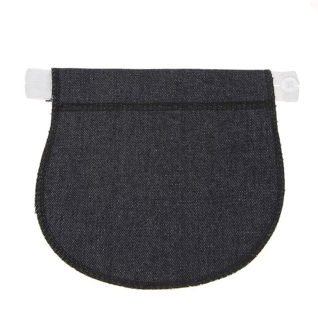 Maternity Pregnancy Adjustable Elastic Belt Pants Extended Button (Khaki)