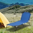 thumbnail image 2 of Outsunny Chaise Longue Pliante, Chaise de Bronzage 5 Positions, Bleu, 2 of 10