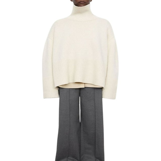 Femmes ‘ S Col Rond Pulls Casual Manches Longues Imprimé Rayé Bloc de Couleur/solide Côté Divisé Ample Coupe Tricotée Tops