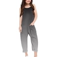 thumbnail image 2 of MIASHUI Combinaison pour Filles, Col en V, Sans Manches, Décontractée, Pantalon Long, Noir, 4-5 Ans, 2 of 5