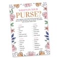 thumbnail image 2 of Inkdotpot 50-PackFloralWhats In Your Purse Bridal ShowerGameWedding Shower Bachelorette Party Bulk ActivityGameCards, 2 of 7