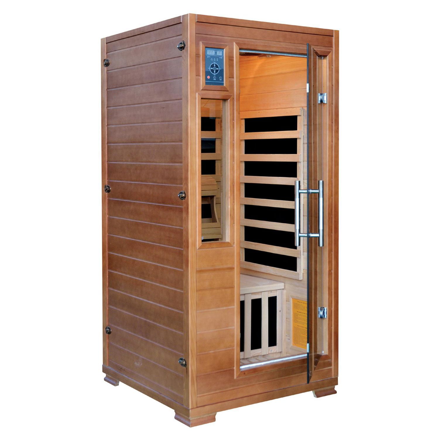 Sauna infrarouge Hemlock pour 1-2 personnes avec 5 radiateurs en carbone