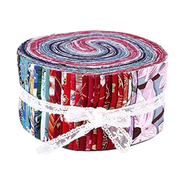 36 Colors Jelly Roll Fabric, Roll Up Cotton Fabric Quilting Strips, Fabric Jelly Option1 C 36PCS