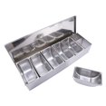 thumbnail image 1 of Stainless Steel Seasoning Box Restaurant Chef Seasoning Box with Lid Storage Box Household Seasoning Tank, 1 of 8