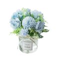 thumbnail image 1 of Unatoiry 2pcs/set Silk Hydrangea Fake Flowers Realistic Appearance Low Maintenance Easy To Clean Elegant Peony blue+white 1Set, 1 of 6
