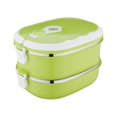 thumbnail image 2 of Stainless Steel Storage Containers with Lids 2-Layer 1800Ml Rectangular Food Lunch Box Stainless Steel Lunch Box Lunch Box Food Storage Box Childrens Lunch Box Hot Food, 2 of 8