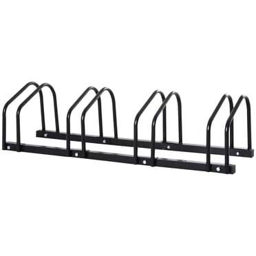 HOMCOM support de rangement pour vélo pour 4 vélos, Noir