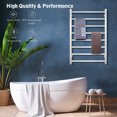 thumbnail image 4 of Costway 145W Electric Towel Warmer Wall Mounted Heated Drying Rack 8 Square Bars, 4 of 10