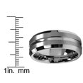 thumbnail image 4 of 8MM High Polish / Matte Finish Men's Tungsten Ring Wedding Band, 4 of 6