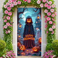 thumbnail image 5 of Spooky Gothic Pumpkin Banner Haunted Halloween Ghost for Holiday Decoration Party Decor Indoor Event, 5 of 5
