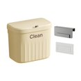 thumbnail image 3 of Hanging Waste Bin Kitchen Compost Bin with Sliding Lid Mountable Indoor Compost Bucket for Bedroom Countertop Kitchen Camping Yellow 8.5L, 3 of 8