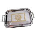thumbnail image 3 of tredstone Nordic Vanity Platter Breakfast Tray for Eating Storing Table Living Room Argent S, 3 of 9