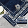 thumbnail image 2 of GOGRANT Washable Area Rug 2x6ft Blue Tones Non Slip Modern Print Carpet, 2 of 13