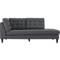 thumbnail image 5 of Modway Empress Upholstered Polyester Fabric Right Facing Chaise in Gray, 5 of 5