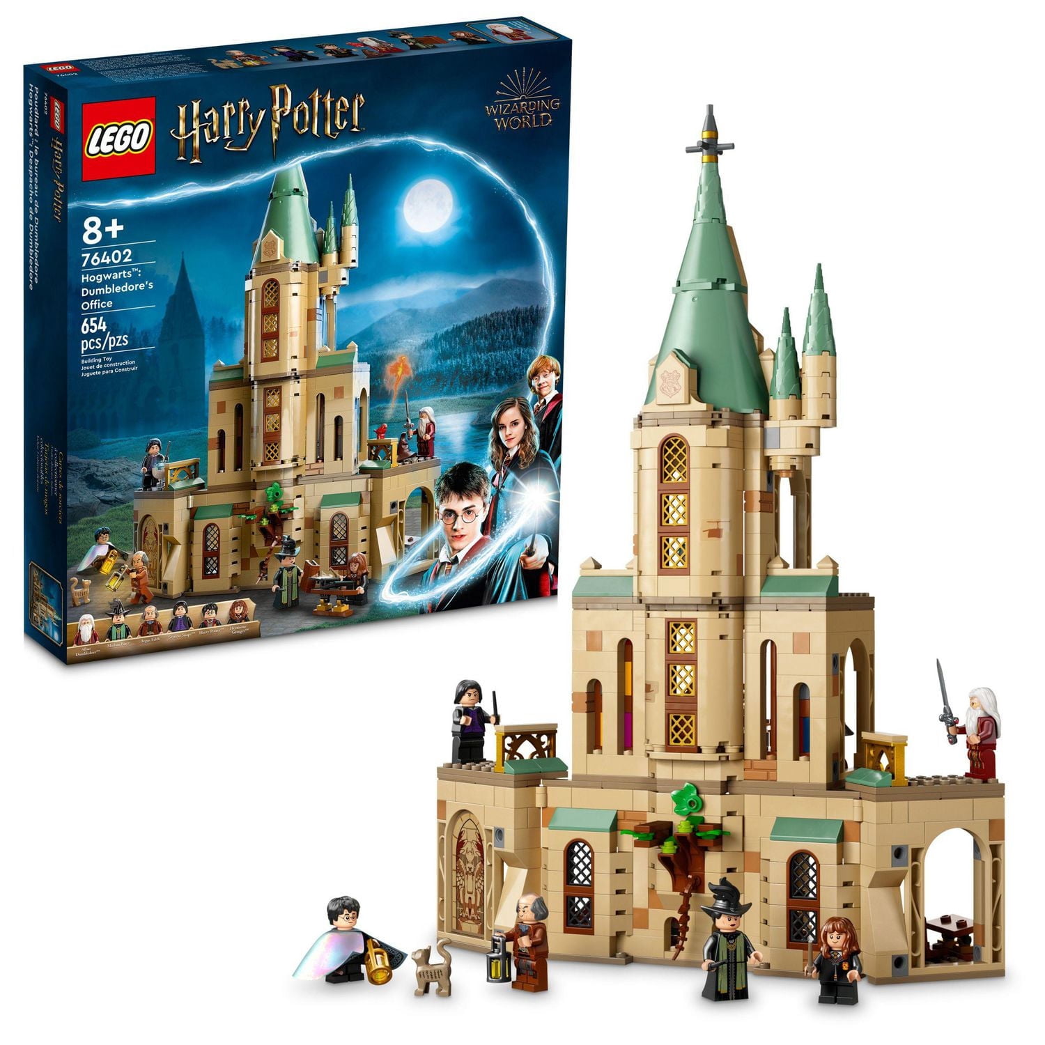 LEGO Harry Potter Hogwarts: Dumbledore’s Office 76402 Toy Building Kit (654 Pieces)