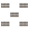 thumbnail image 3 of Ruiboury 2pcs/set Set Mood Flickering Candlelight Of Black Lanterns Size Innovative black-12PCS 5Set, 3 of 6