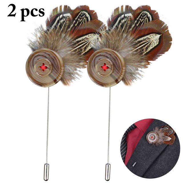 2 Pcs Épingle de Revers Broche Créative Décorative Épingle de Revers Épingle de Bâton de Revers pour Hommes