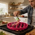 thumbnail image 4 of Silicone Roasting Rack Oval Heat Cooking Rack Dishwasher Microwave, 4 of 8