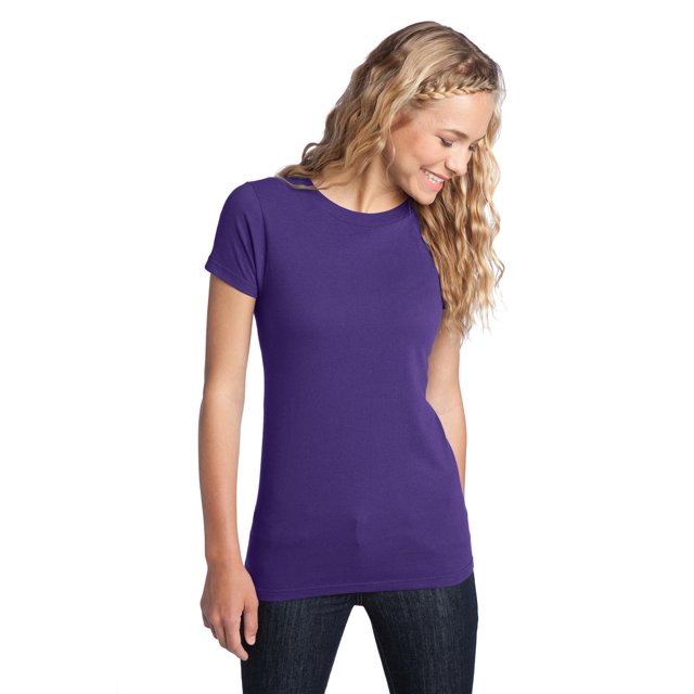 District T-Shirt de Concert Ajusté pour Femmes Dt5001 3TG Violet