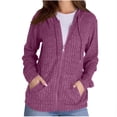 thumbnail image 1 of Erwazi Cardigan Sweaters for Women Ribbed Knit Zip Up Hoodies Long Sleeve Tunic Tops Lightweight Cardigans Jackets, 1 of 6