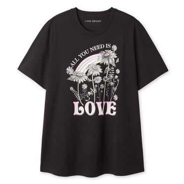 Lane Bryant Women'S Plus Crew-Neck T-Shirt