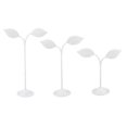 thumbnail image 1 of ziyahi 3x Iron T Bar Earring Necklace Jewelry Display Stand Rack White-Leave, 1 of 9