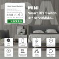 thumbnail image 2 of suyin For Tuya Smart Switch Wifi Smart Mini Pass-Through Concealed Box Pass-Through As A 1 Way Or 2 Way Circuit Without Separate Hub, 2 of 9