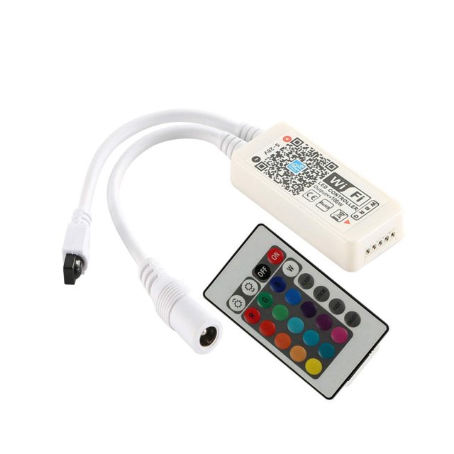 Binwennn 50 Ft Christmas Lights Universal Infrared Mini 24 Keys IR Remote Control Wireless For 3528 5050 RGB LED